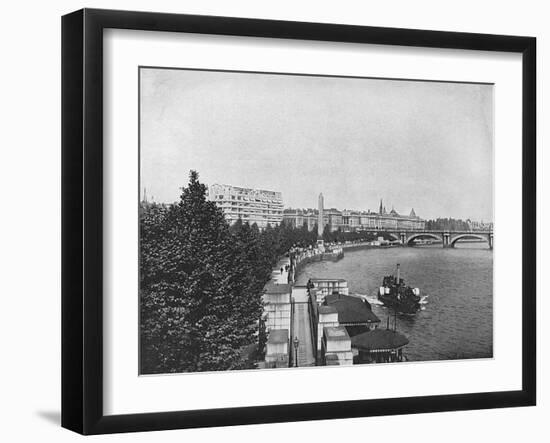 Thames Embankment-null-Framed Art Print