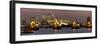 Thames Flood Barrier with Docklands and Canary Wharf Panorama from Woolwich-Charles Bowman-Framed Photographic Print