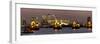 Thames Flood Barrier with Docklands and Canary Wharf Panorama from Woolwich-Charles Bowman-Framed Photographic Print