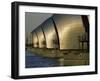 Thames Flood Barrier, Woolwich, Near Greenwich, London, England, United Kingdom, Europe-Miller John-Framed Photographic Print