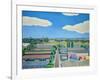 Thames Gateway, Summer, 2005/6 (Oil on Canvas)-Noel Paine-Framed Giclee Print