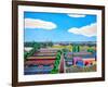 Thames Gateway Summer-Noel Paine-Framed Giclee Print