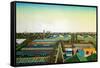 Thames Gateway Winter-Noel Paine-Framed Stretched Canvas
