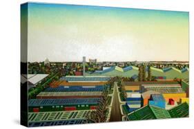 Thames Gateway Winter-Noel Paine-Stretched Canvas