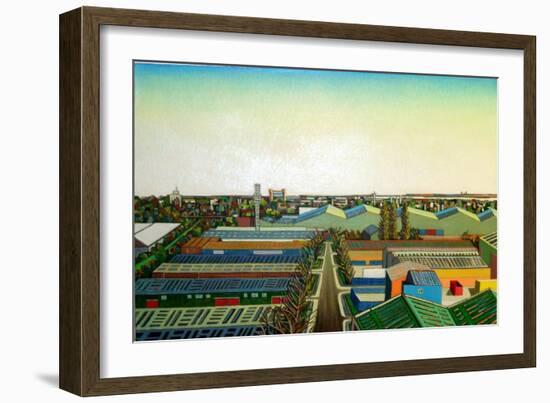 Thames Gateway Winter-Noel Paine-Framed Giclee Print