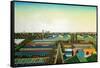 Thames Gateway Winter-Noel Paine-Framed Stretched Canvas