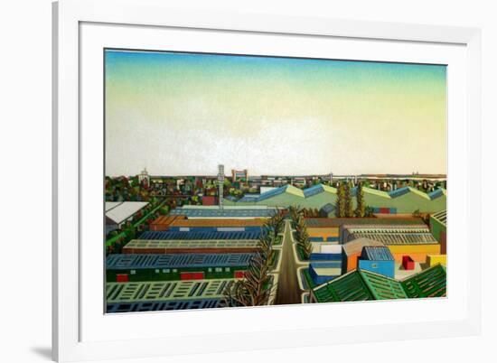 Thames Gateway Winter-Noel Paine-Framed Giclee Print