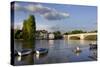 Thames Hampton-Charles Bowman-Stretched Canvas