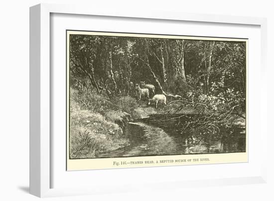 Thames Head, a Reputed Source of the River-null-Framed Giclee Print