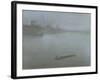 Thames - Nocturne in Blue and Silver, c.1872/8-James Abbott McNeill Whistler-Framed Giclee Print