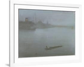 Thames - Nocturne in Blue and Silver, c.1872/8-James Abbott McNeill Whistler-Framed Giclee Print