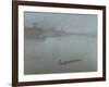 Thames - Nocturne in Blue and Silver, c.1872/8-James Abbott McNeill Whistler-Framed Giclee Print