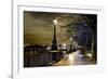 Thames River Bank Offers a Well Lit Walk, London, Uk-Richard Wright-Framed Photographic Print