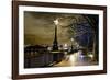 Thames River Bank Offers a Well Lit Walk, London, Uk-Richard Wright-Framed Photographic Print