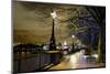 Thames River Bank Offers a Well Lit Walk, London, Uk-Richard Wright-Mounted Photographic Print