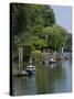 Thames River View Near York House, Richmond, Surrey, England, Uk-null-Stretched Canvas