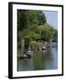 Thames River View Near York House, Richmond, Surrey, England, Uk-null-Framed Photographic Print