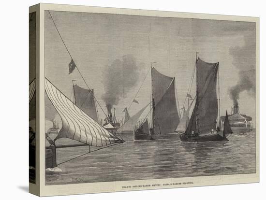 Thames Sailing-Barge Match, Topsail-Barges Starting-null-Stretched Canvas