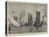 Thames Sailing-Barge Match, Topsail-Barges Starting-null-Stretched Canvas