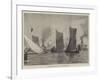 Thames Sailing-Barge Match, Topsail-Barges Starting-null-Framed Giclee Print