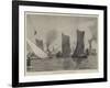 Thames Sailing-Barge Match, Topsail-Barges Starting-null-Framed Giclee Print