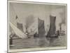 Thames Sailing-Barge Match, Topsail-Barges Starting-null-Mounted Giclee Print