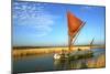 Thames Sailing Barge, Snape, Suffolk-Peter Thompson-Mounted Photographic Print