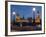 Thames Shore, Westminster Bridge, Westminster Palace, Big Ben, in the Evening-Rainer Mirau-Framed Photographic Print