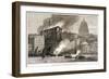 Thames Street Fire, London, 1872-null-Framed Giclee Print