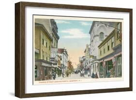 Thames Street, Newport, Rhode Island-null-Framed Art Print