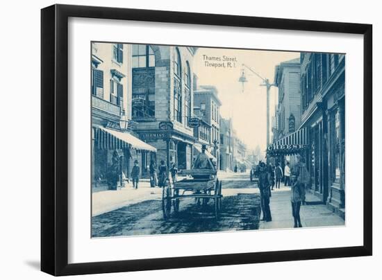 Thames Street, Newport, Rhode Island-null-Framed Art Print