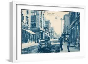 Thames Street, Newport, Rhode Island-null-Framed Art Print