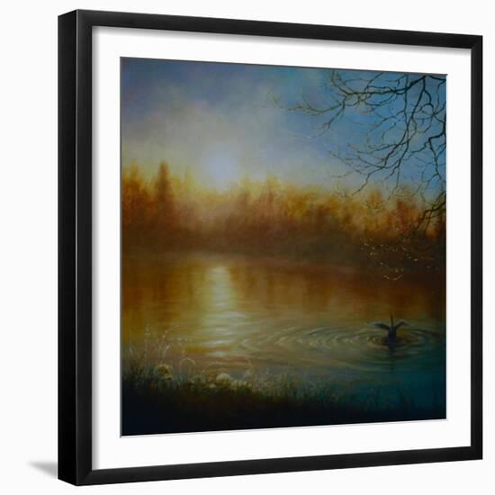 Thames Sunrise, 2004-Lee Campbell-Framed Giclee Print