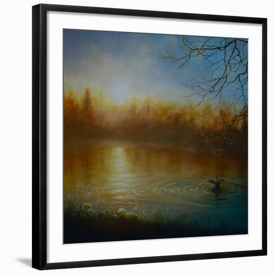 Thames Sunrise, 2004-Lee Campbell-Framed Giclee Print