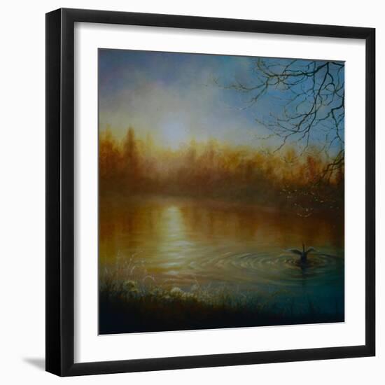 Thames Sunrise, 2004-Lee Campbell-Framed Premium Giclee Print