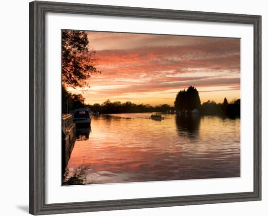 Thames Sunset 1-Charles Bowman-Framed Photographic Print