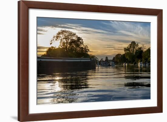 Thames Sunset-Charles Bowman-Framed Photographic Print