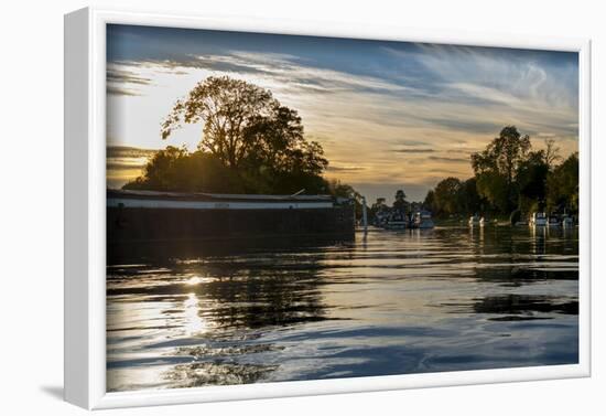 Thames Sunset-Charles Bowman-Framed Photographic Print