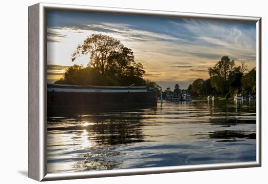 Thames Sunset-Charles Bowman-Framed Photographic Print