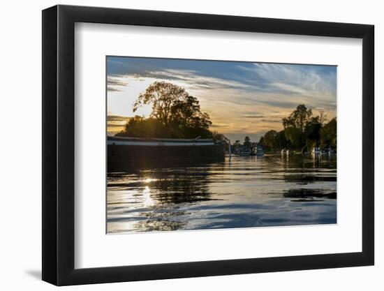 Thames Sunset-Charles Bowman-Framed Photographic Print