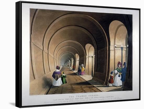 Thames Tunnel, London, 1835-John Harris-Framed Stretched Canvas