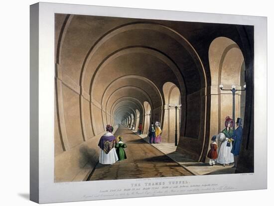 Thames Tunnel, London, 1835-John Harris-Stretched Canvas