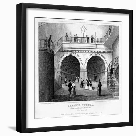 Thames Tunnel, London, 19th Century-null-Framed Giclee Print