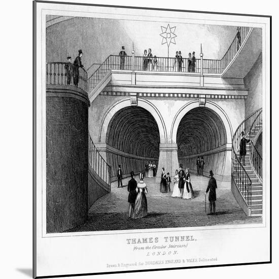 Thames Tunnel, London, 19th Century-null-Mounted Giclee Print