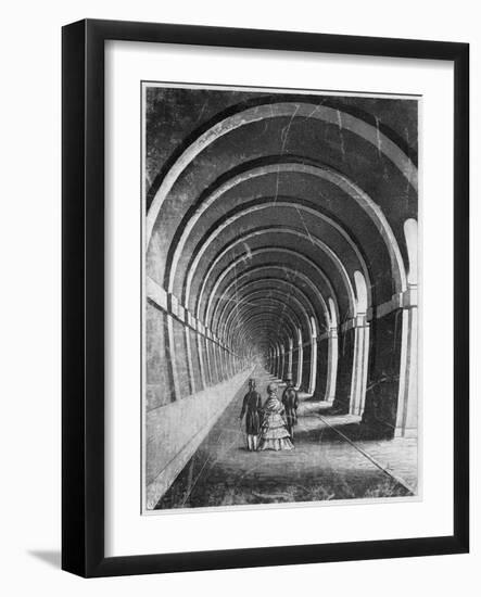 Thames Tunnel, London, Mid 19th Century-null-Framed Giclee Print