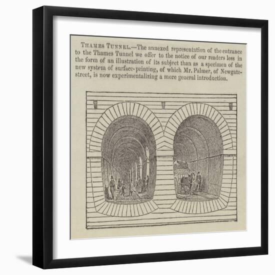 Thames Tunnel-null-Framed Giclee Print