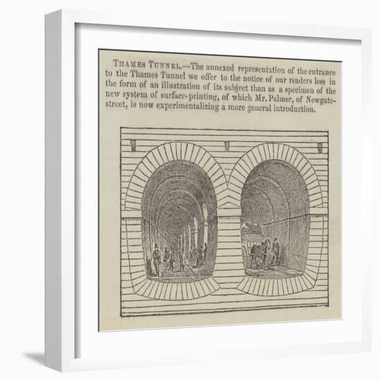 Thames Tunnel-null-Framed Giclee Print