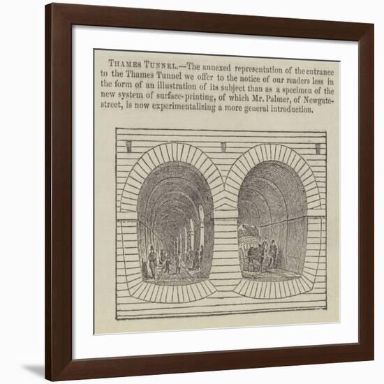 Thames Tunnel-null-Framed Giclee Print