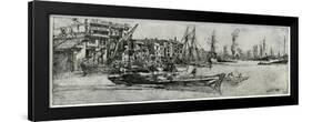 Thames Warehouse, 19th Century-James Abbott McNeill Whistler-Framed Giclee Print