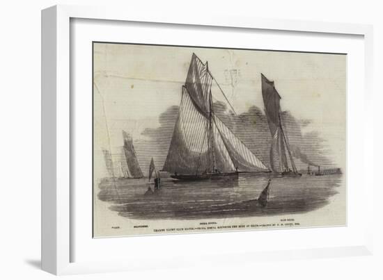 Thames Yacht Club Match, Prima Donna Rounding the Buoy at Erith-Nicholas Matthews Condy-Framed Giclee Print